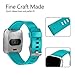 GEAK Sports Bands for Fitbit Versa/Fitbit Versa 2/Fitbit Versa Lite,Soft Waterproof Wristbands Accessories Compatible Fitbit Versa Smartwatch for Women Men,3 Pack,Small Teal/Plum/Rose
