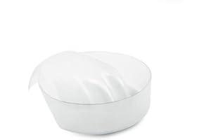 KADS 1pc Nail Art Hand Wash Remover Soak Bowl DIY Salon Glitter Nail Spa Bath Treatment Hand Resurrection Care Bowl (White)