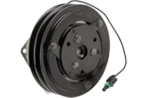 BUYAUTOPARTS! 6" 152mm 2-Groove Double V Belt A/C Clutch Pulley w/ 12v 2-Wire Switch For York AC Compressor - BuyAutoParts 60-20379N New