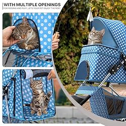 MoNiBloom 3 Wheels Pet Dog Cat Stroller for Small