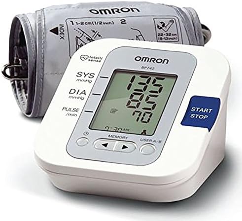 Omron BP 742 Blood Pressure Monitor with Adult Cuff and AC Adpater
