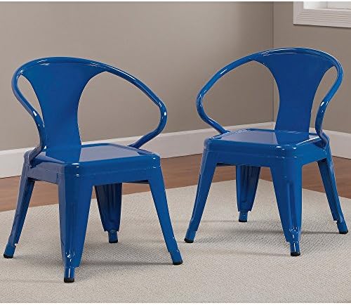 Kids Tabouret Stacking Chairs (Set of 2) Baja Blue