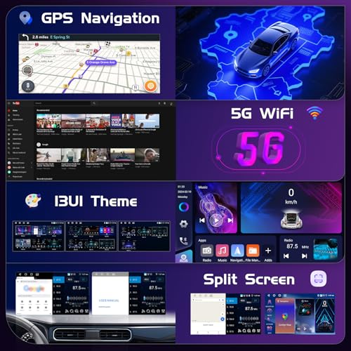 Fuluku Car Radio for Mercedes Benz W169 W245 B160 B170 B180 B200 W639 Vito Viano W906 Sprinter Android 15.4+64GB, HD Touch Screen 9"", Wireless CarPlay/Android Auto, Rear Camera, GPS/WiFi