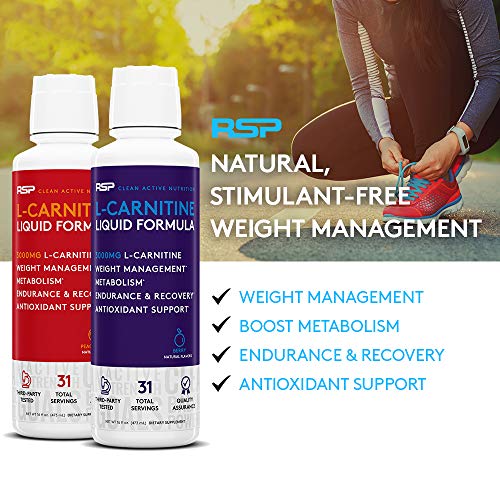rsp l carnitine liquid RSP Liquid L-Carnitine 3000 - Natural Weight Management and Metabolism Booster, Stimulant Free L Carnitine, Max Strength for Rapid Absorption, Peach Mango 16 oz. (Packaging May Vary) in Kenya