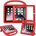 AVAWO Kids Case Built-in Screen Protector for iPad 2 3 4 （Old Model）- Shockproof Handle Stand Kids Friendly Compatible with iPad 2nd 3rd 4th Generation (Red)