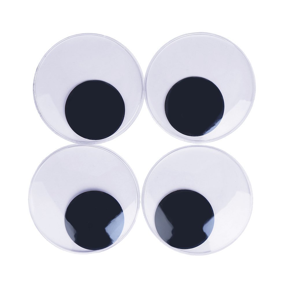 CCINEE 4 Pieces 3 Inches Giant Googly Eyes With Self-adhesive