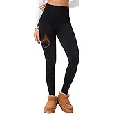 Hi Clasmix Fleece Lined Leggings Women - Seamless Thermal Winter High Waisted Tummy Control Thick Warm Yoga Pants