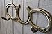 Horseshoe Coat Rack 2 Hook Cast iron western decor tack hat wall country