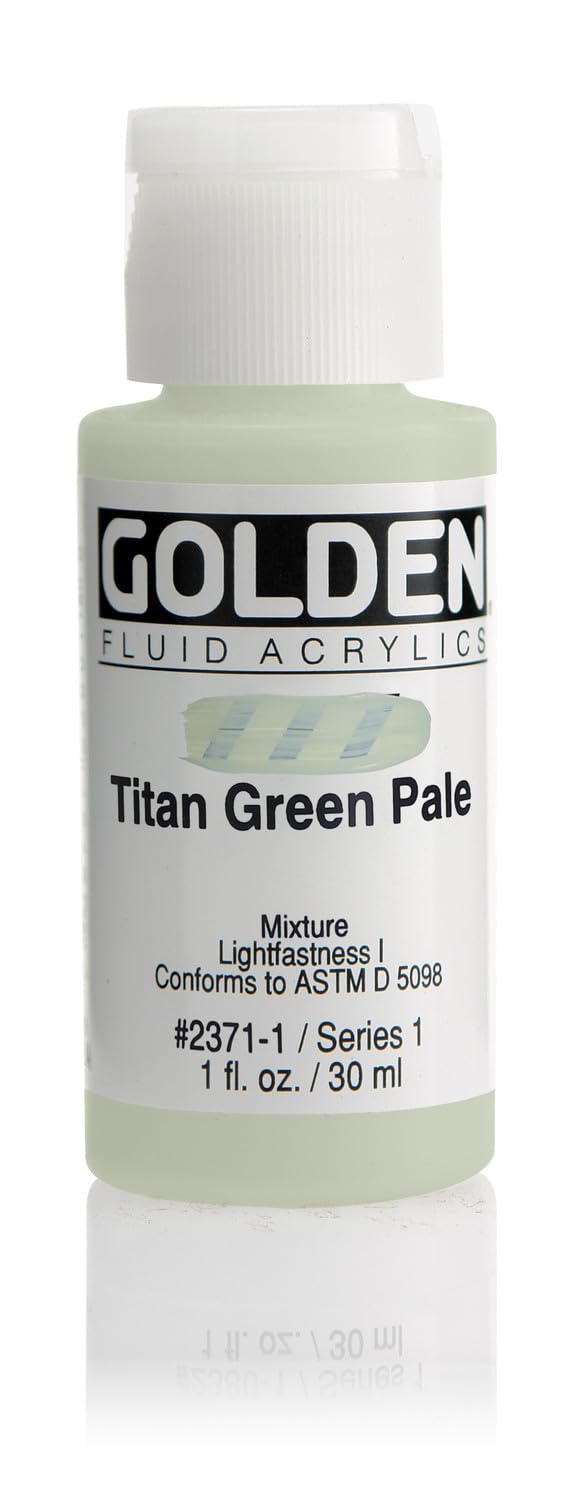 Golden Fluid Acrylic, 1 Ounce Bottle, Titan Green Pale (2371-1)