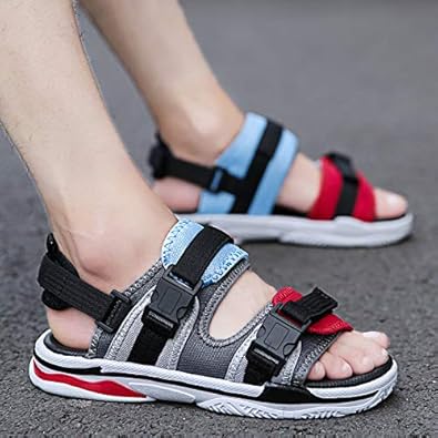 mens extra wide velcro sandals