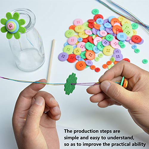 5 INVECHI+DIY+Button+Bouquet+Parent+Child