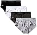 Lacoste Men's 4 Pack Brief, Wht/Gry/Chr/Blk, Medium