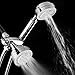AKDY 122 Nozzles 3-way Overhead / Multi-Function Setting Spray Jet Mist Handheld Ultra-Luxury Chrome Shower Head Combo Set