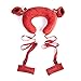 WJkuku Restraint Soft Pillow Ankle Cuffs Hand Cuffs for Couples -Red & 1 Dice &1 T-Back