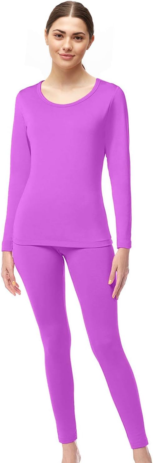 WUHOUPRO Womens Ultra Soft Thermal Underwear Long Johns with Fleece Lined