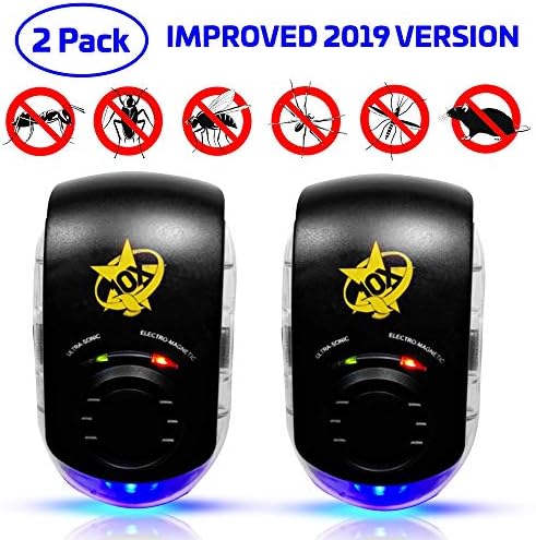 Quality10x Ultrasonic Pest Repeller Plug in 2019 | Award Winning Pest Control Technology | Adult Child & Pet Friendly | Anti Mice,Spiders, Ants,Fleas, Mosquito, Roaches, Rats, Moles, Bugs, Rodents