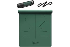 YOTTOY Yoga Mat, 72"x 32"x1/3" Extra Wide Non-Slip Exercise Fitness Yoga Mats,Eco-Friendly TPE Exercise Mats for Women Men Home Workout with Strap Bag