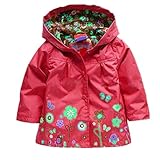 Vikoros Little Girls' Party Floral Rain Coat / Rain Pants