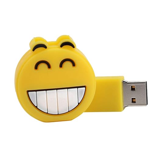 NIUQY Tragbarer Haltbares Emoji Portable USB 2.0-Laufwerke Memory Stick-Speicher Digital U-Diskette 512MB-128GB Einstellbare 