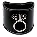 Davidsource Locking Posture O Ring Collar Black Faux Double Leather Neck Belt Adjustable Lockable Choker Collar Restraint Head Harness BDSM Adult Sex Toy