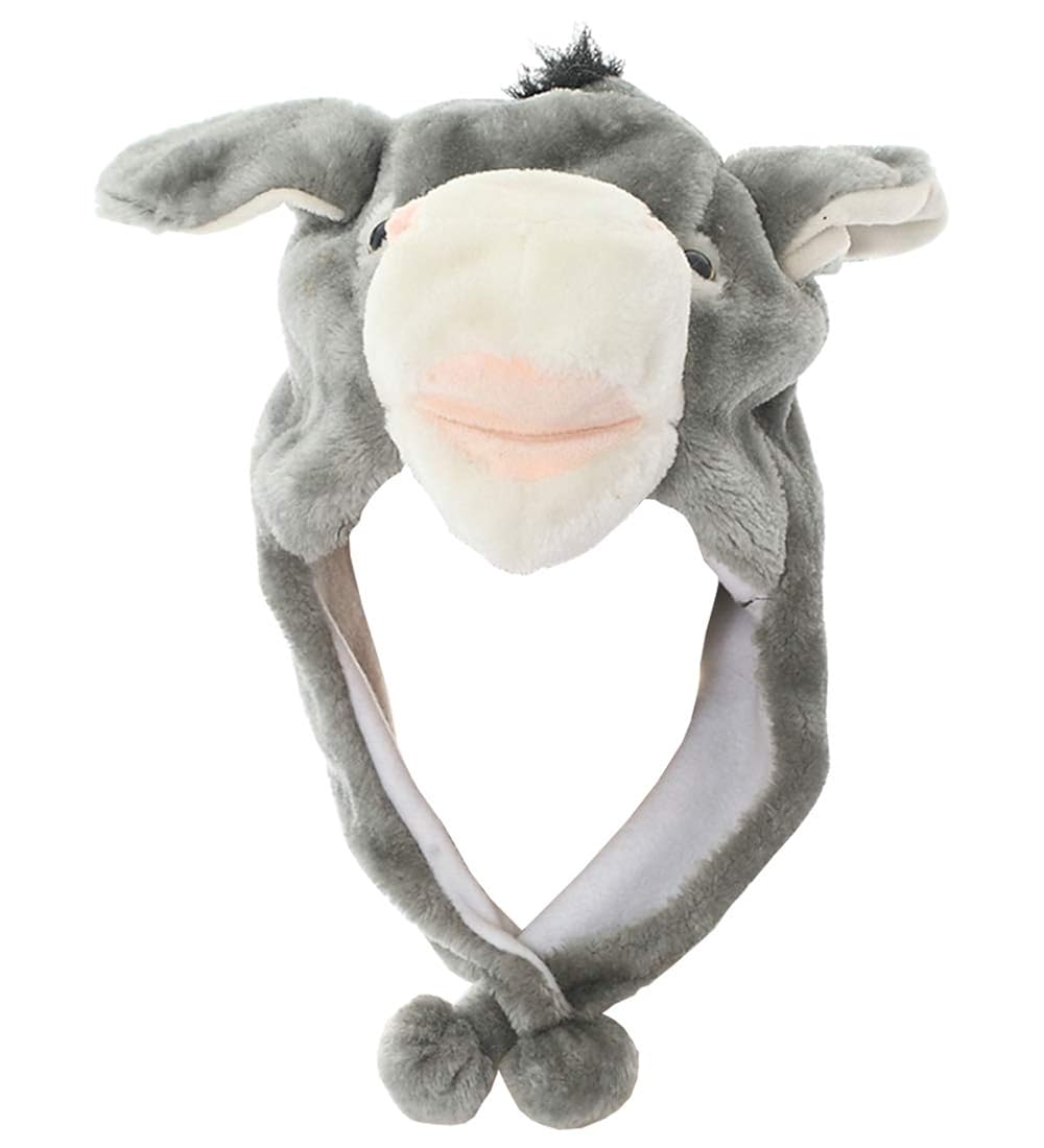 JOYHY Unisexo Niños Invierno Felpa Aleta De Oreja Sombrero Animal Burro Gris Amazon.es Ropa y