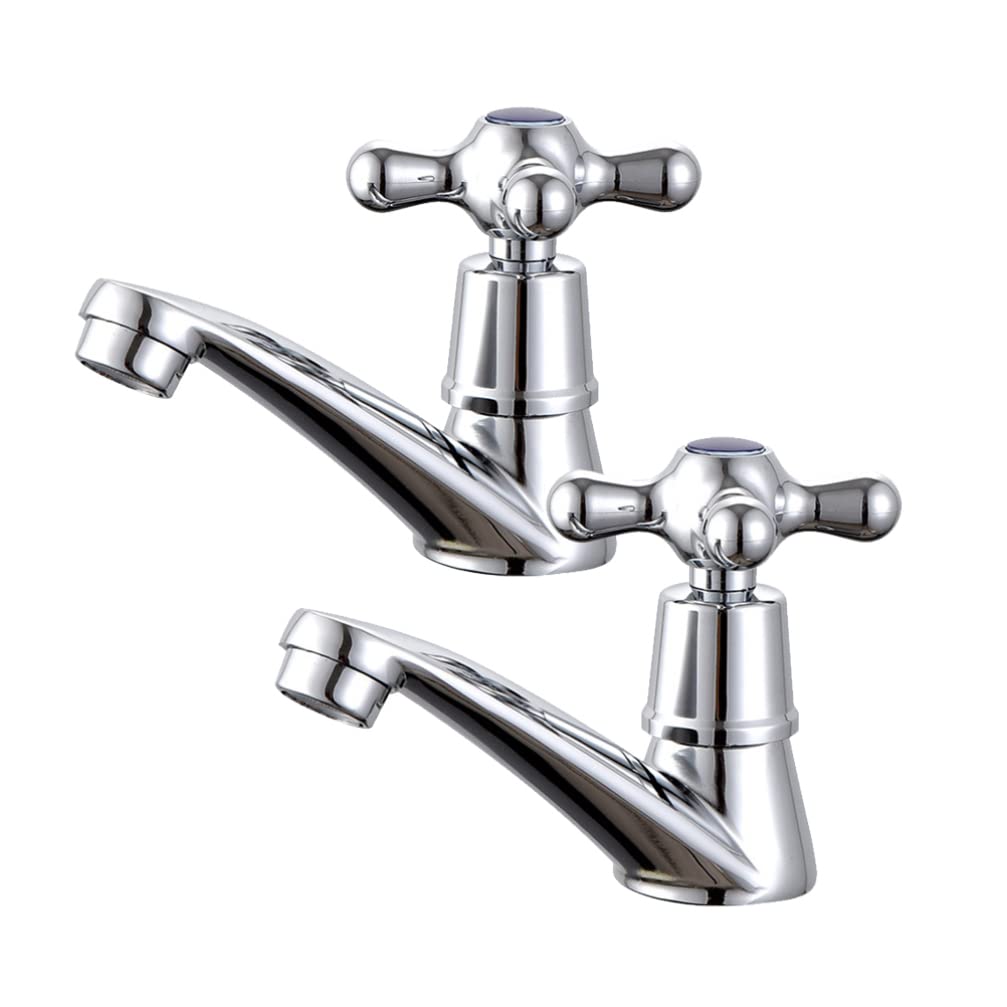 DOITOOL 2 Pcs Basin Taps Mixers Bathroom Sink Tap