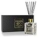Reed Diffuser Gift Set, Natural Essential Oil Long Lasting Fragrance 5 oz; Aromatherapy Air Freshener; Laos White Tea and Ginger (+Other Scent Options Available) w/Glass Bottle & Rattan Reeds