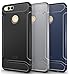 Honor 7X/Mate SE Case, TUDIA Carbon Fiber Design Lightweight [TAMM] TPU Bumper Shock Absorption Cover for Huawei Honor 7X/Mate SE (Navy Blue)