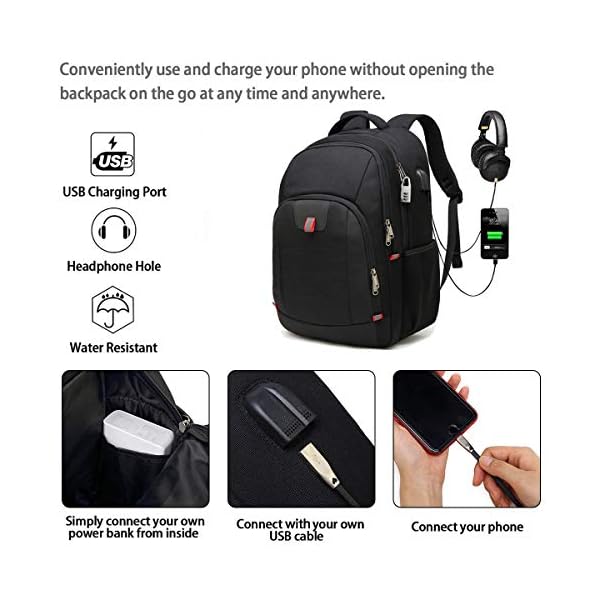 high sierra loop tech backpack usb port