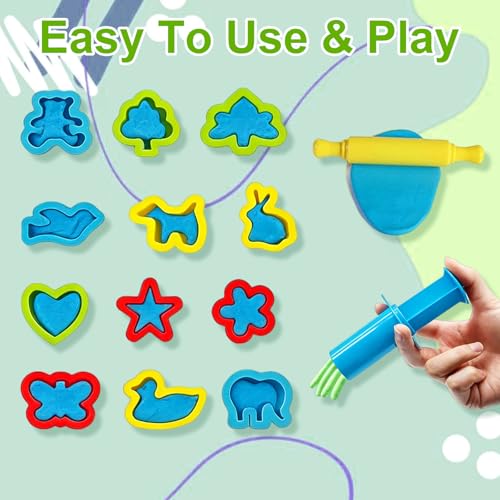 SZSMW 23 Piece Modelling Clay Accessories – Suitable for Early Learning Families, Kindergartens and Kindergartens