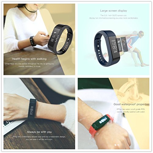 Sudroid Smart Wristband Bracelet Bluetooth 4.0 with Sleep Tracker Health Fitness for Android IOS iPhone Samsung Intelligent Sports Watch Step Sleep Track Caller ID Display