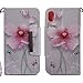 iPhone XR Case, Ranyi Magnetic Clasp Wallet Lovely Painting Pattern [with Hand Strap] Kickstand Feature Premium PU Leather Flip Folio Wallet Defender Case for Apple 6.1