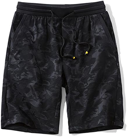 Onin Summer New Men's Fashion Plus Size Casual Five Pants Outdoor Sports Running Training Shorts Tide Beach Pants,Black,3XL