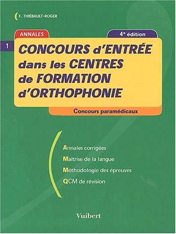 Concours d'entrée dans les centres de formation d'orthophonie