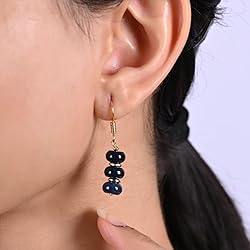 Gempires Blue Lapis Lazuli Crystal Earrings