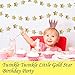 Koker Sparkling Star Garland, Paper Hanging String Banner Decoration for Wedding, Birthday Party Baby Shower Backdrop, Glitter Gold, 11.5 Feet/3.5 m