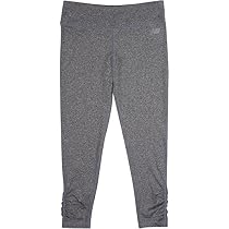 New Balance Little Girls' Performance Tights, Charcoal, 4