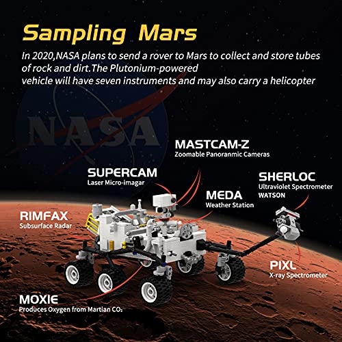 NASA Perseverance Mars Rover Building Kits,Space Science Educational Toys,Explorers Mars Rover