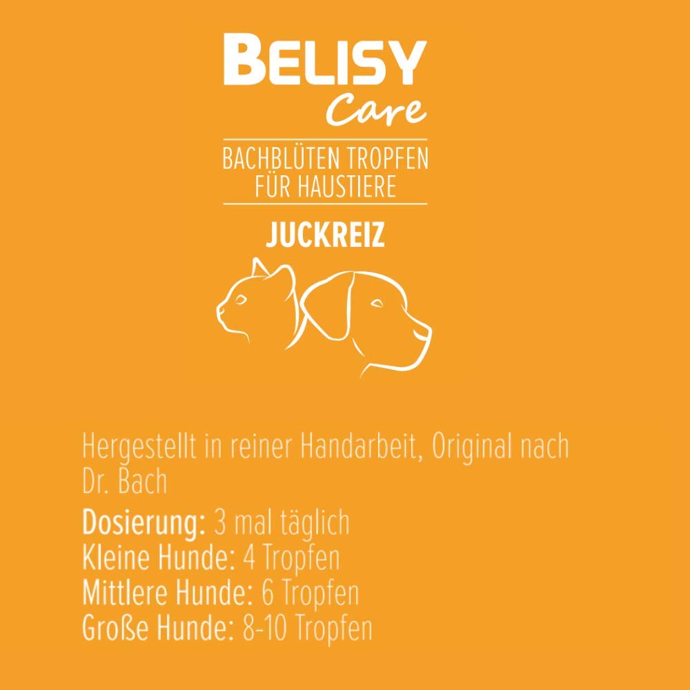 BELISY Juckreiz Bachblüten Tropfen für Hunde & Katzen - gegen Juckreiz - Notfall Tropfen für Haustiere - Fellpflege & Hautpflege - Original Mischung nach Dr. Bach - 20 ml 5