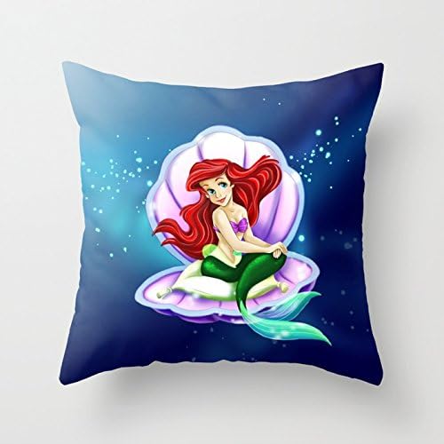 ARIEL MERMAID Pillow Case by Tanzra cartoon 1818 inches