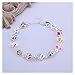 NYKKOLA Hot Fashion Beautiful Colorful Mosaic Crystal 925 Silver Bracelet