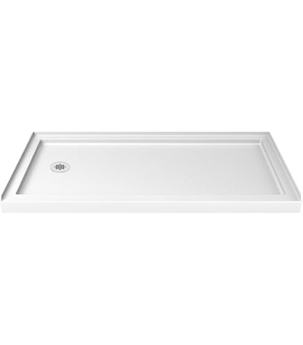 KOHLER Rely Duschunterbau – 152,4x106,7 Cm, Weiß, Mit Mittigem Ablauf