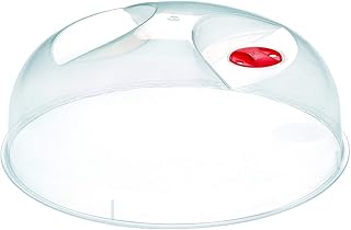 Heidrun Mikrowellen-Abdeckhaube, Ø 30 cm Höhe 10 cm, Kunststoff, transparent, 30 x 30 x 10 cm