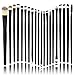 Equal Sign Professional Flat Top Synthetic Kabuki Brush Single Cosmetic Makeup Brush Set (Golden 4pcs)