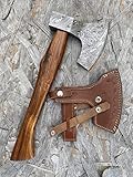 RAD Knife Supply - Handmade Damascus Axe, Viking