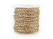 CleverDelights Rolo Chain Roll - 30 Feet - Champagne Gold Color - 3x4mm Link - Bulk Oval Chain Spool