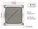 80mm Computer Fan Filter Grills with Screws, Aluminum Frame Ultra Fine Stainelss Steel Mesh - 4 Pack (Silver)
