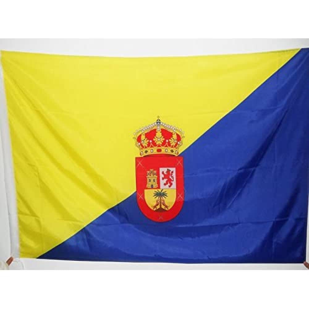 AZ FLAG - Gran Canaria Flag - 2x3 Ft - Canary Islands Banner with Sleeve - 100% Polyester - Fade Resistant - Vivid Colors - 2' x 3' Feet - 90x60 Cm