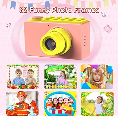 ShinePick Kids Digital Camera, Mini 2 Inch Screen Children's Camera 8MP HD Digital Camera with Micro SD Card(Pink) 3 51S6dfqi BL. AC