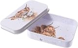 Wrendale Designs Daisy Coo Mini Tin 95x60x20mm Cow Illustration Storage view 4